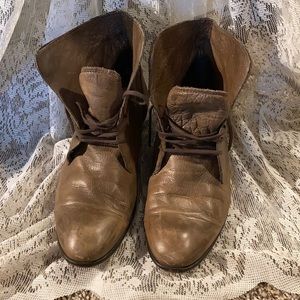 Pair of boho vintage vibe boots by Hudson!